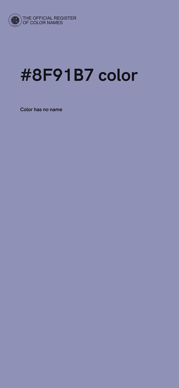 #8F91B7 color image