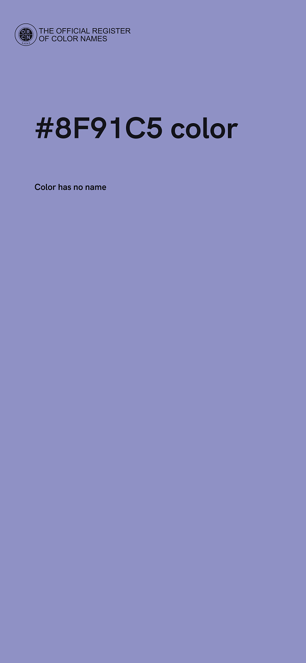 #8F91C5 color image