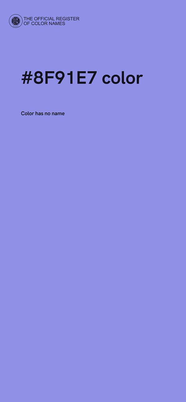 #8F91E7 color image