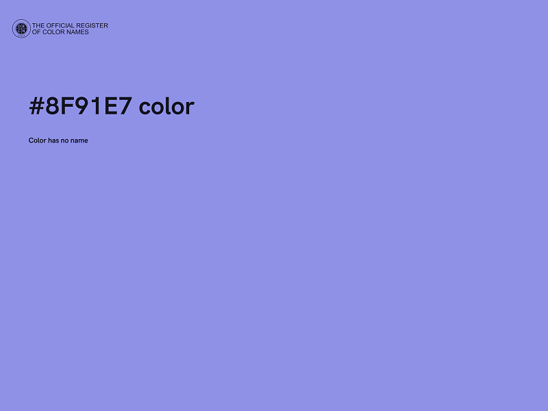 #8F91E7 color image