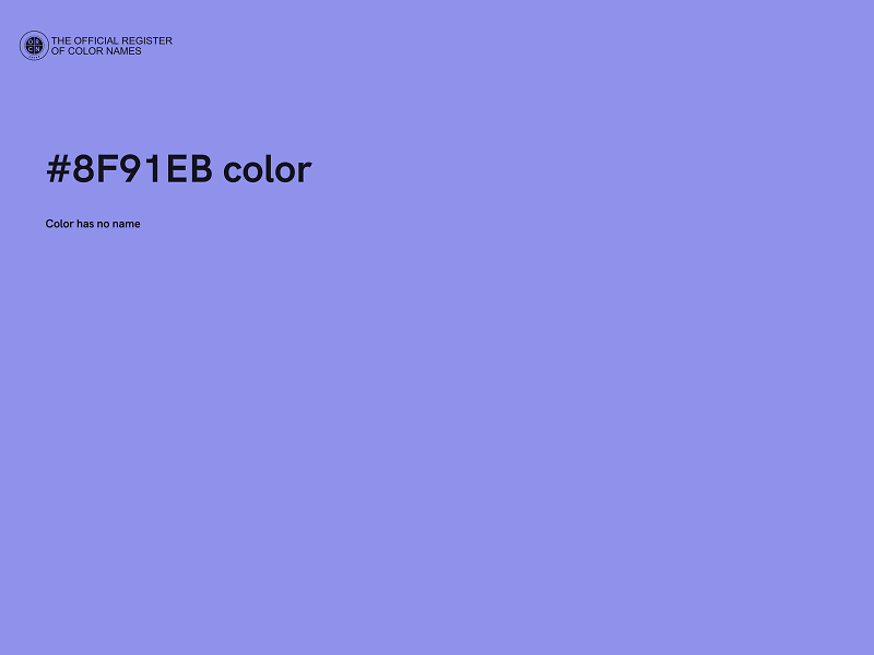 #8F91EB color image