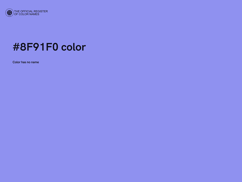 #8F91F0 color image