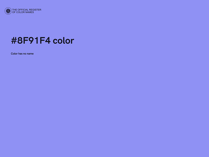 #8F91F4 color image