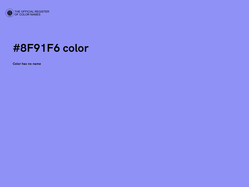 #8F91F6 color image
