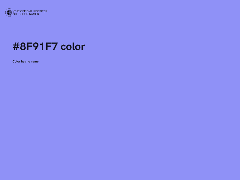 #8F91F7 color image