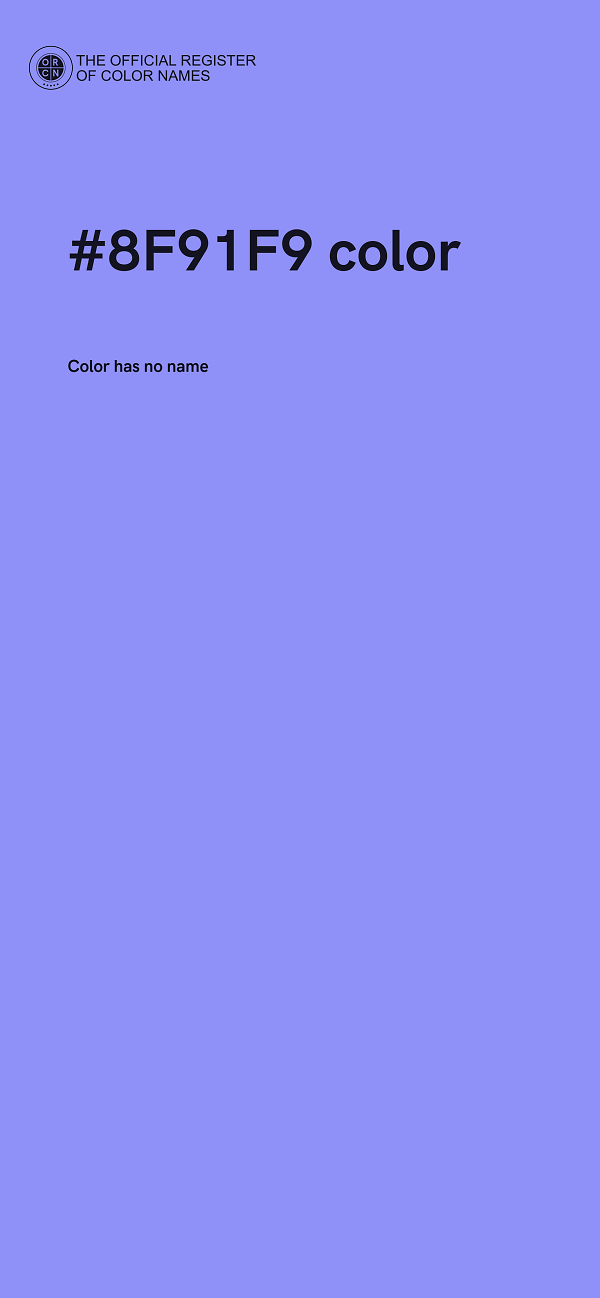 #8F91F9 color image