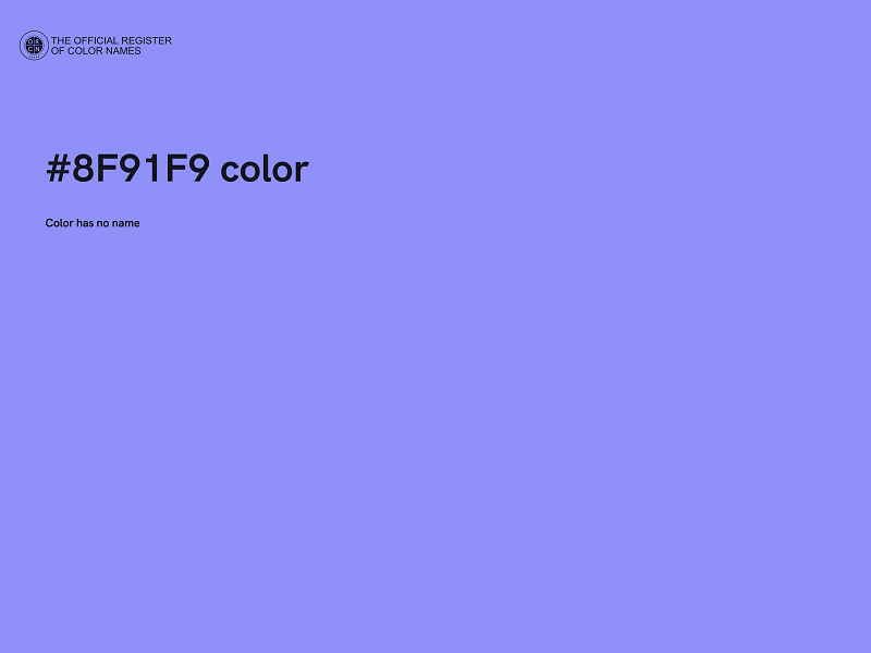#8F91F9 color image