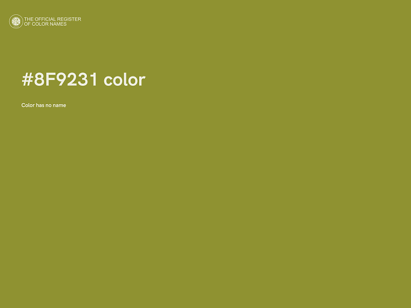 #8F9231 color image