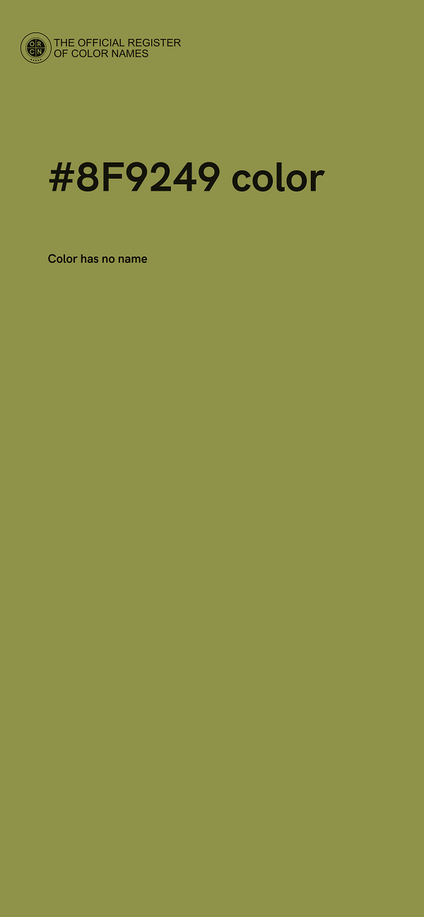 #8F9249 color image