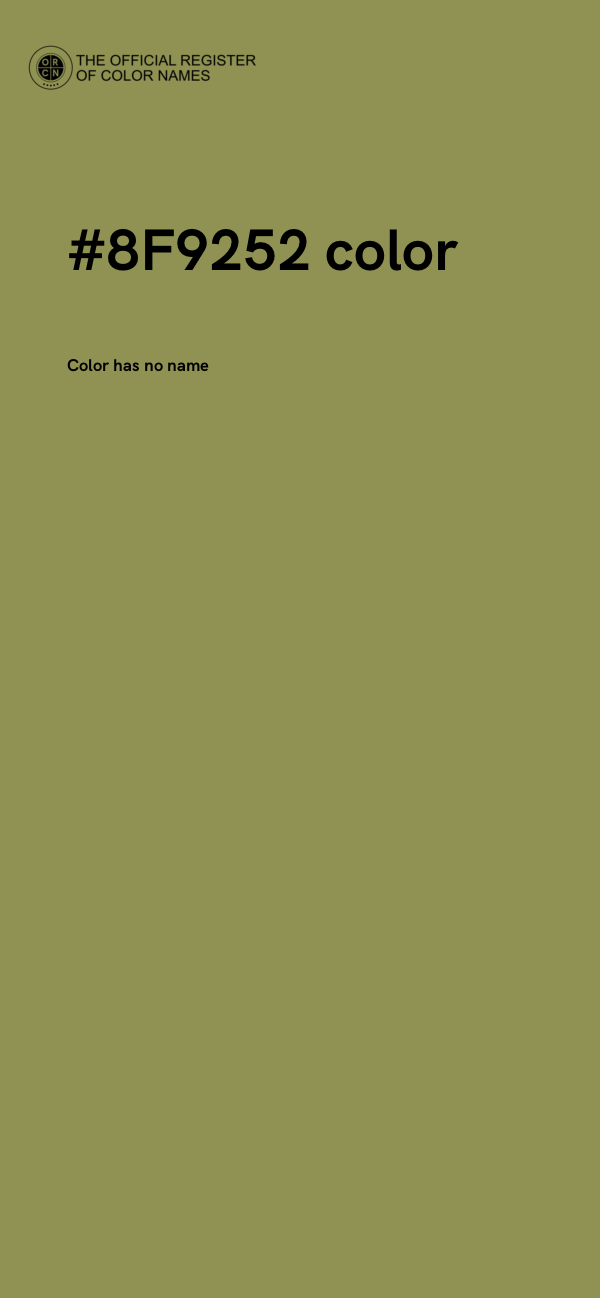 #8F9252 color image