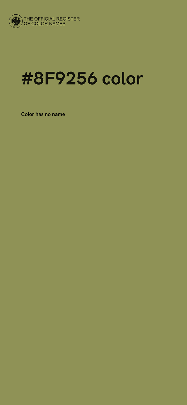 #8F9256 color image