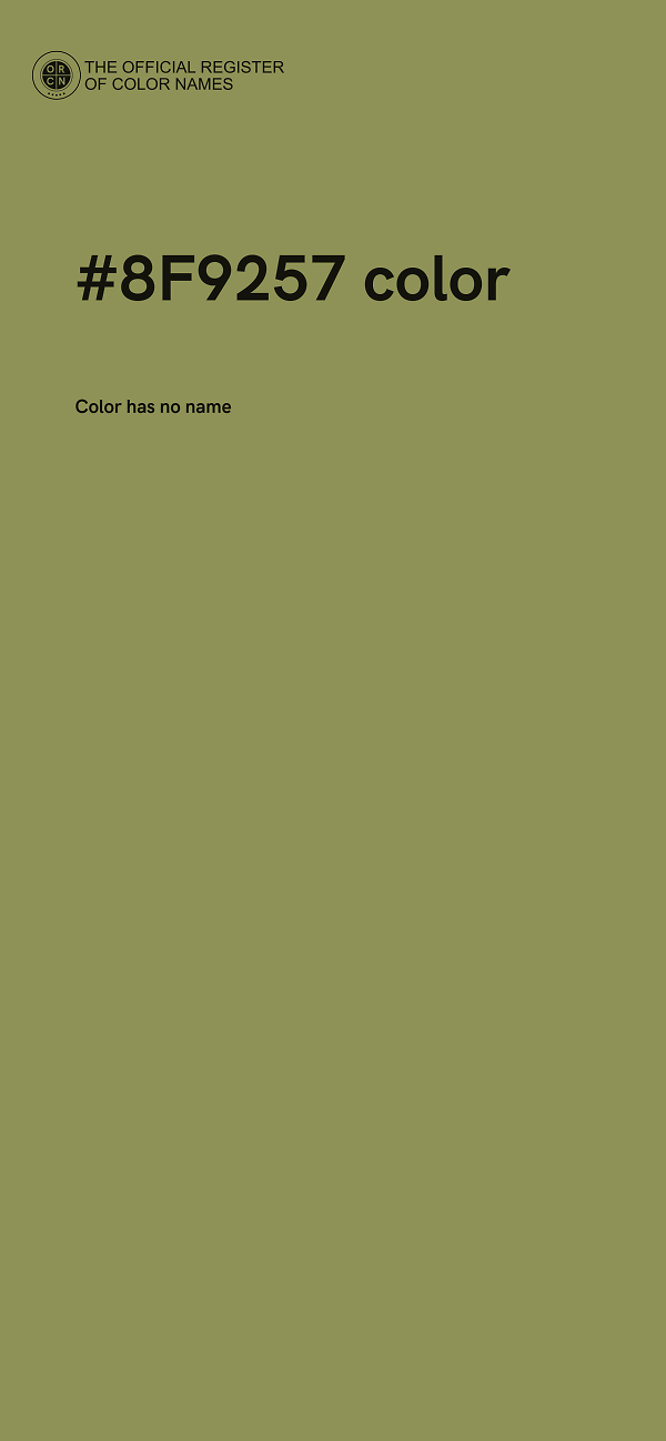 #8F9257 color image
