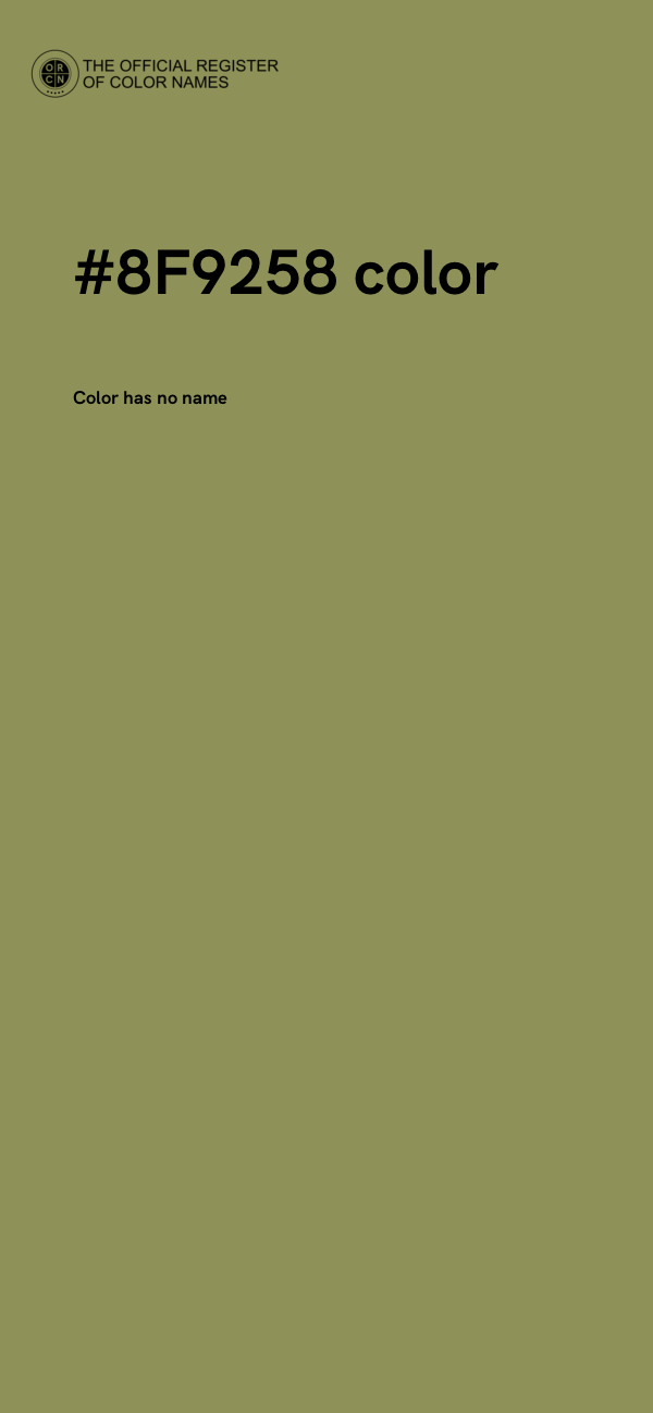 #8F9258 color image