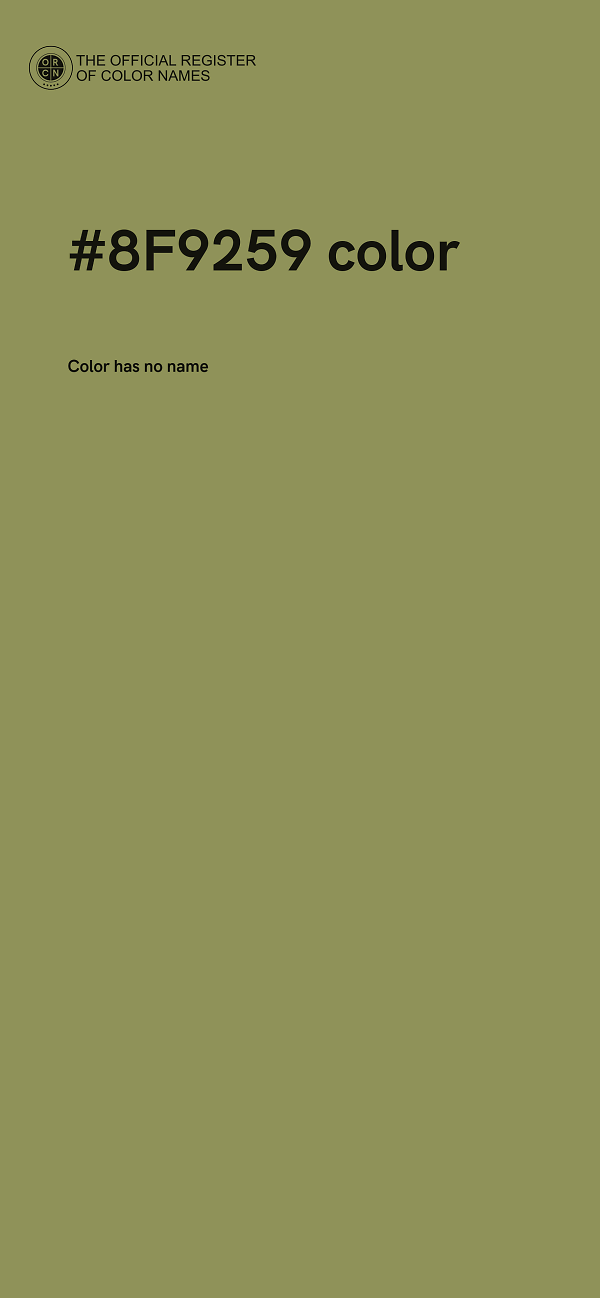 #8F9259 color image