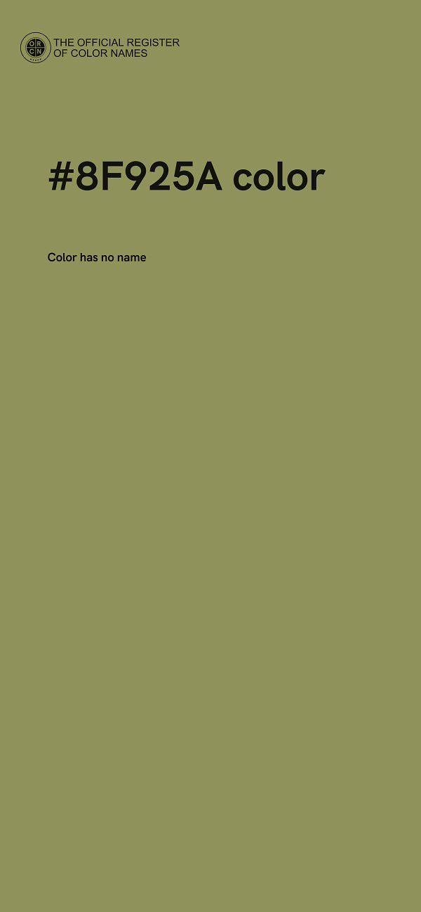 #8F925A color image