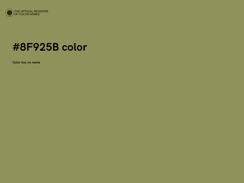#8F925B color image