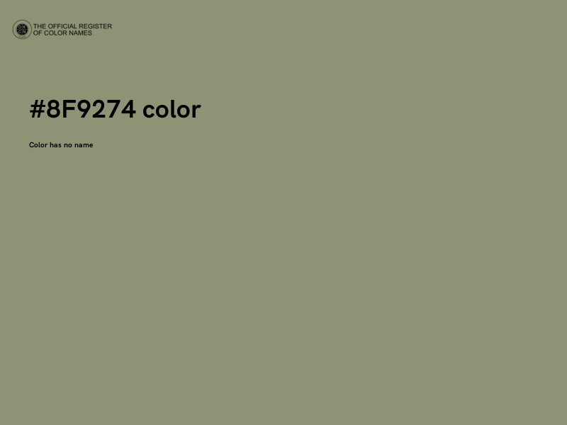 #8F9274 color image