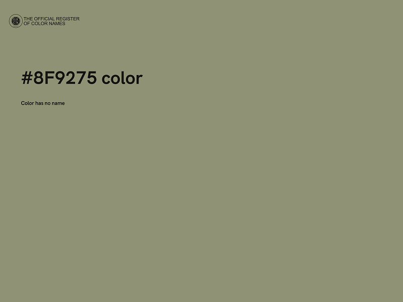 #8F9275 color image