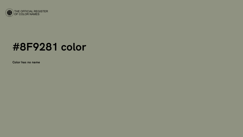 #8F9281 color image