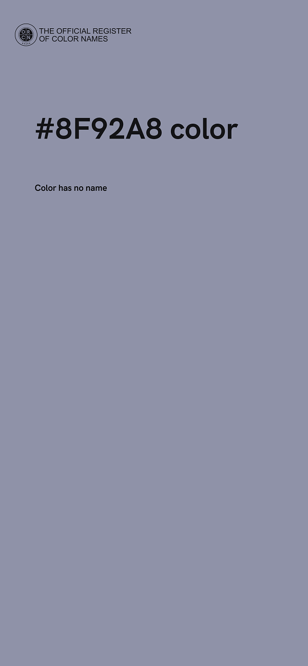 #8F92A8 color image