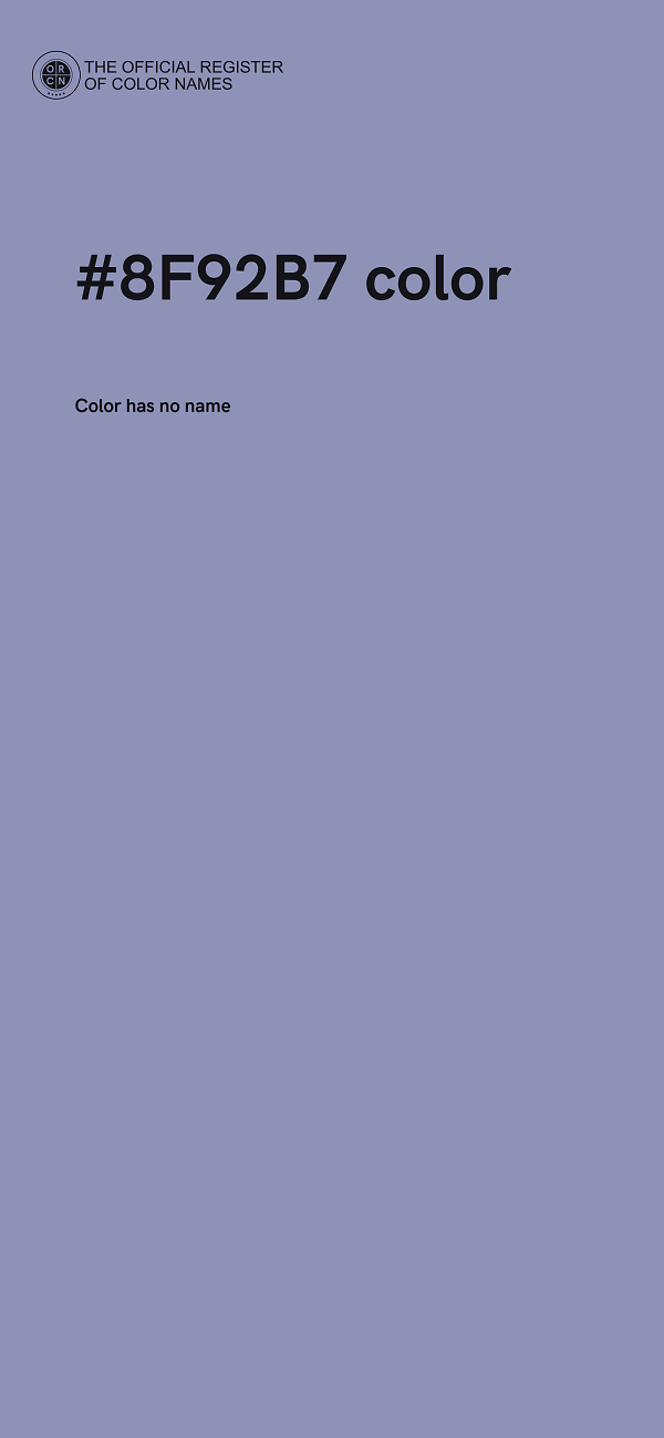 #8F92B7 color image