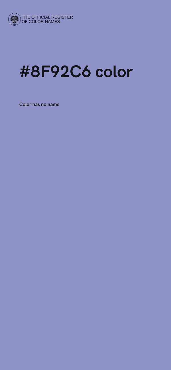 #8F92C6 color image