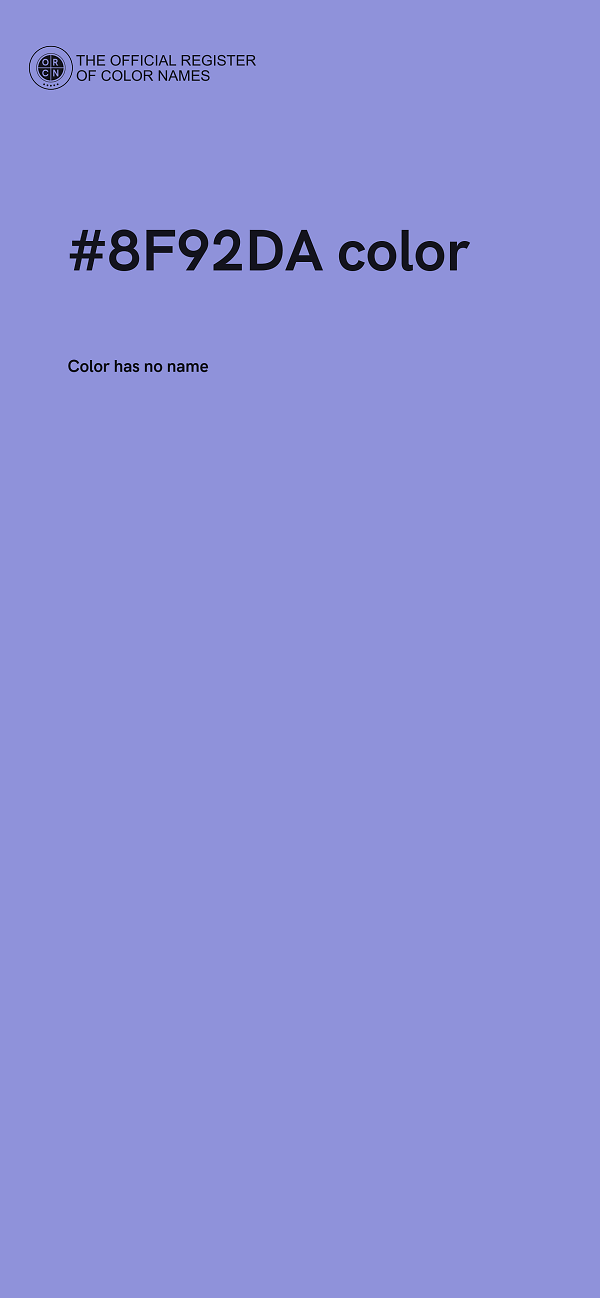 #8F92DA color image