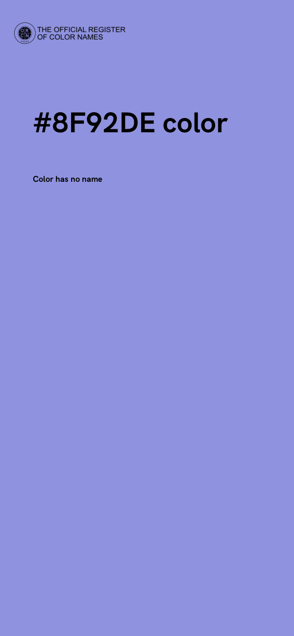 #8F92DE color image