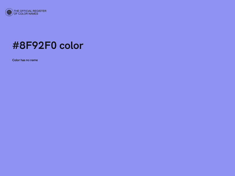 #8F92F0 color image