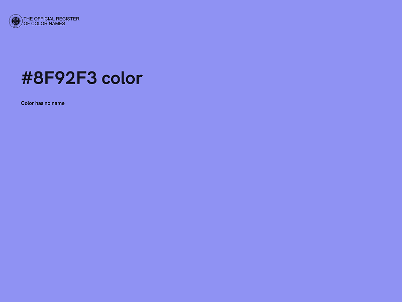 #8F92F3 color image
