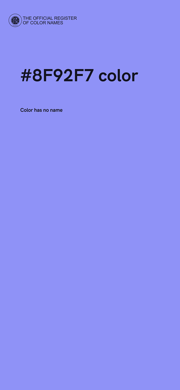 #8F92F7 color image