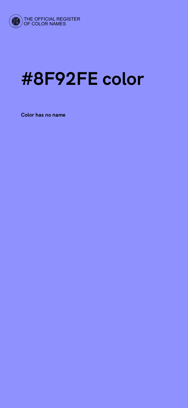 #8F92FE color image