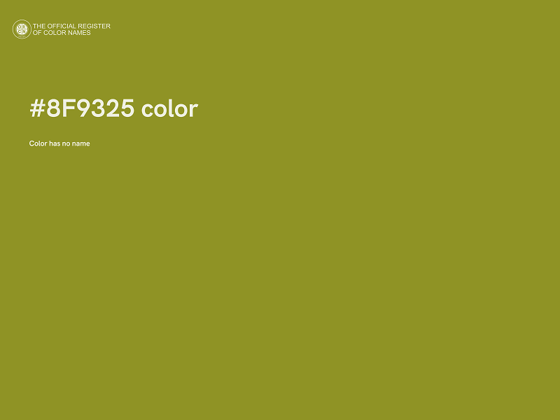 #8F9325 color image