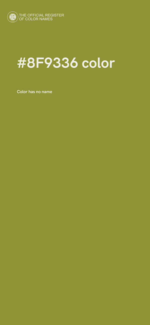 #8F9336 color image