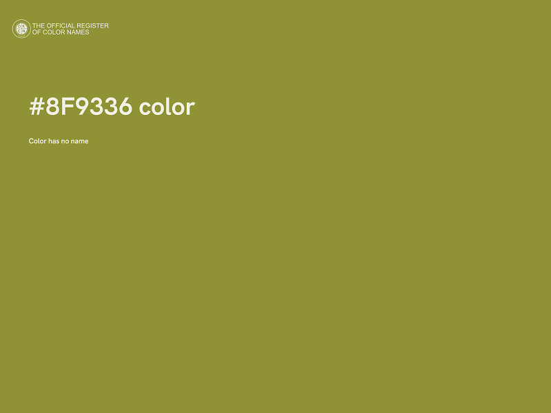 #8F9336 color image