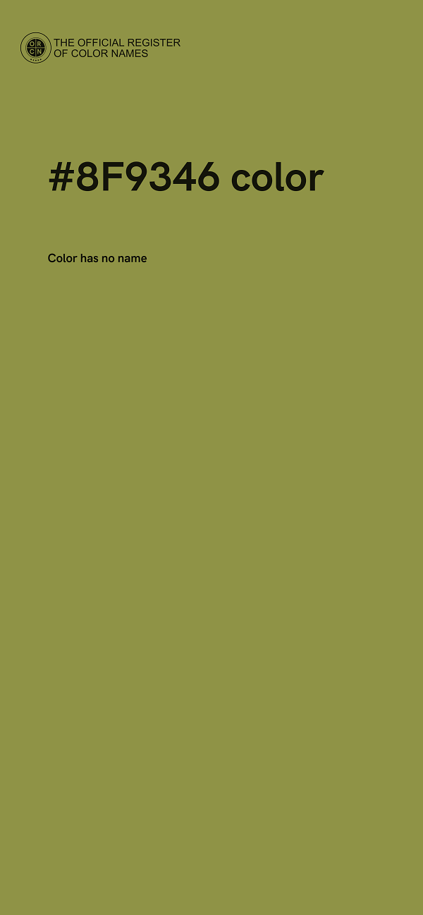 #8F9346 color image