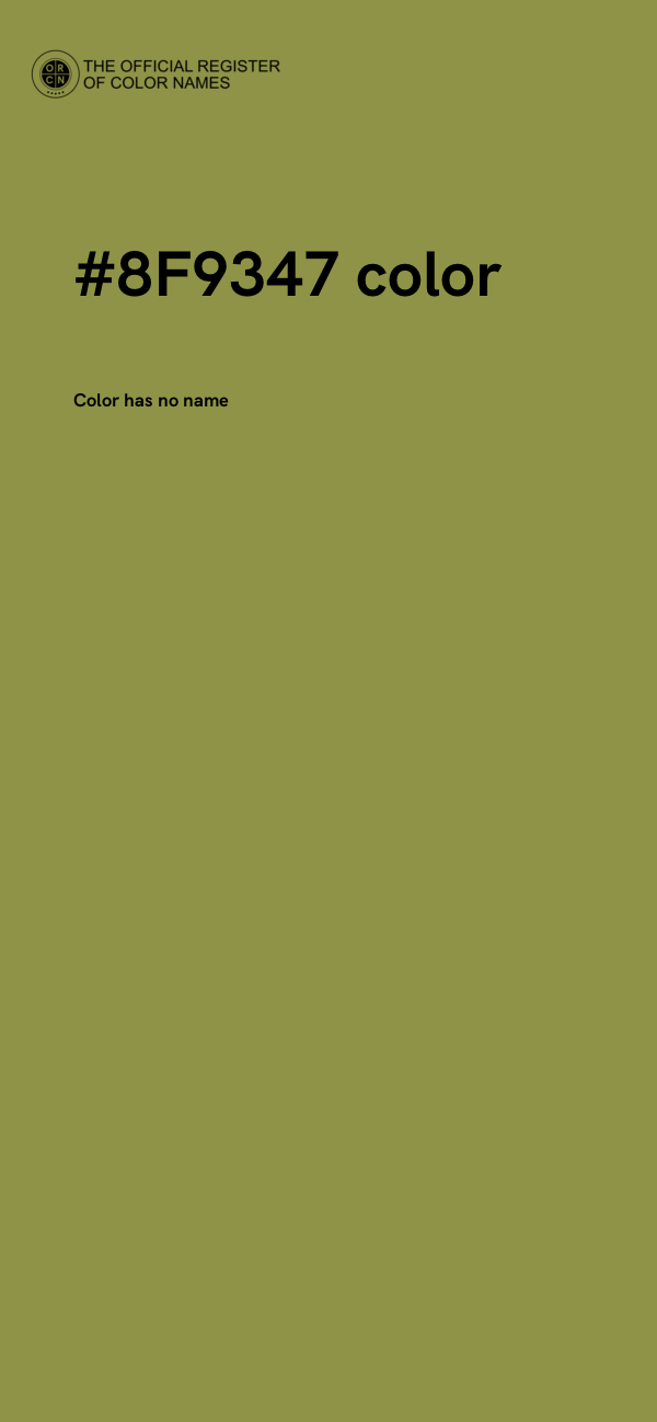 #8F9347 color image