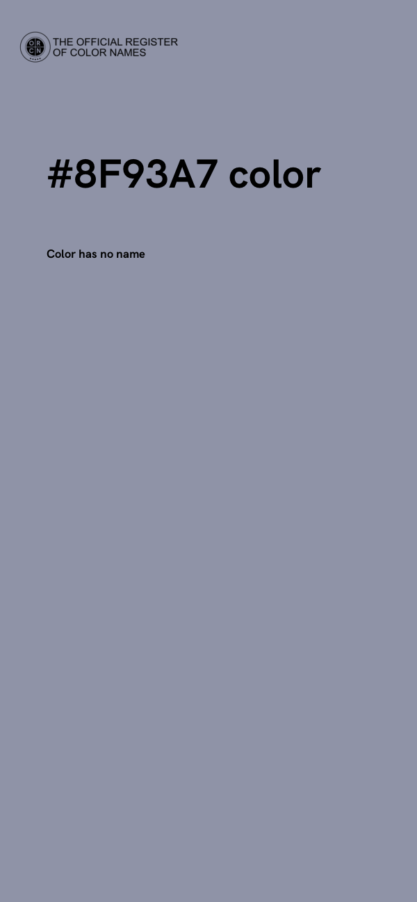 #8F93A7 color image