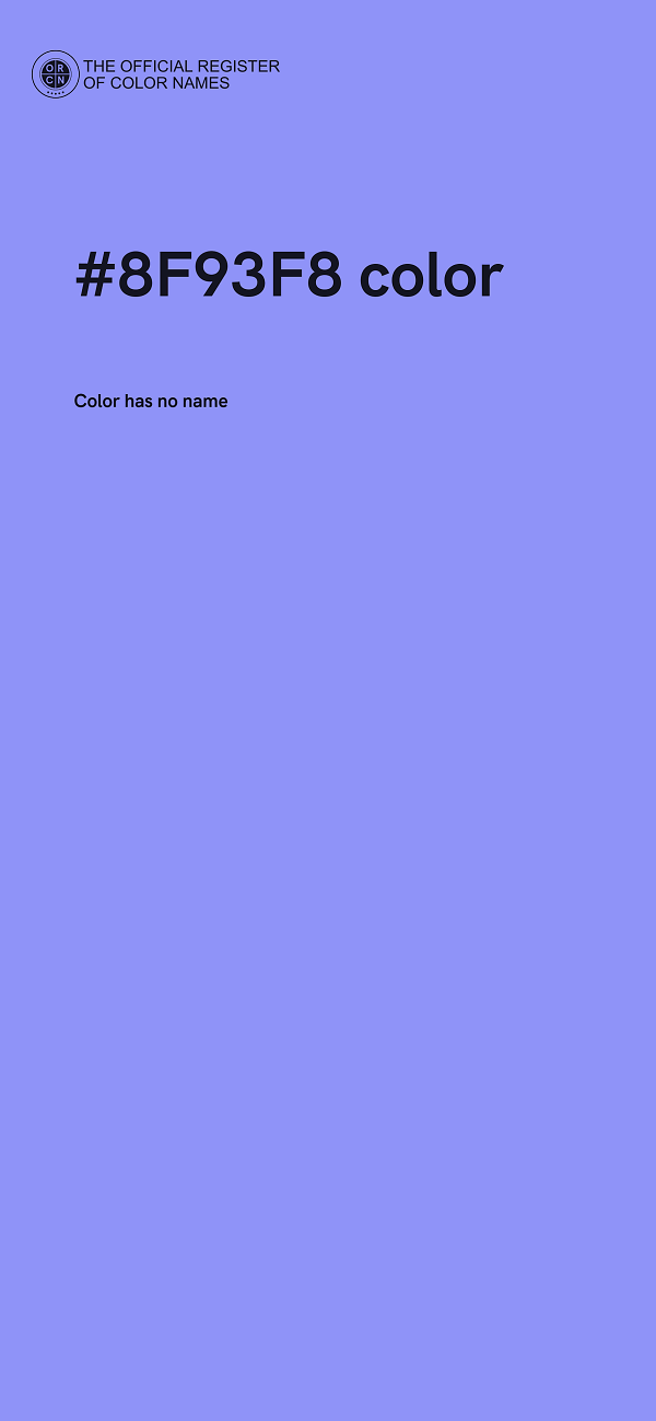 #8F93F8 color image