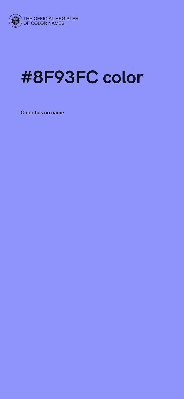 #8F93FC color image