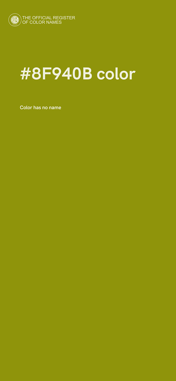#8F940B color image