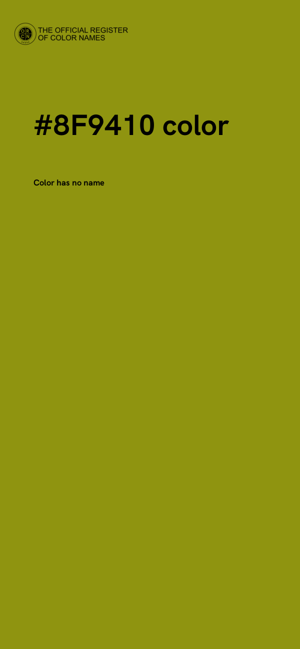 #8F9410 color image