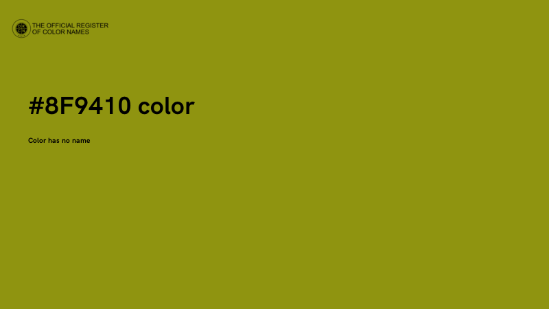 #8F9410 color image