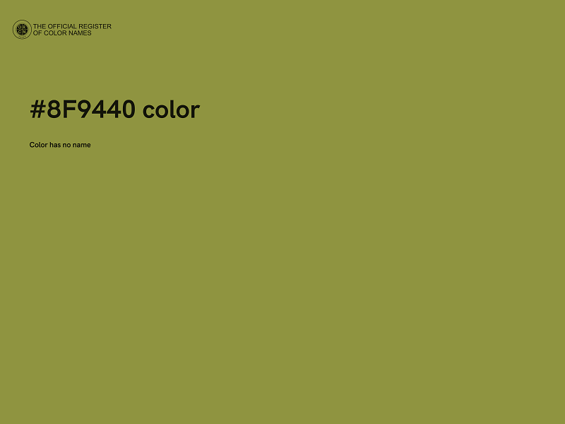 #8F9440 color image