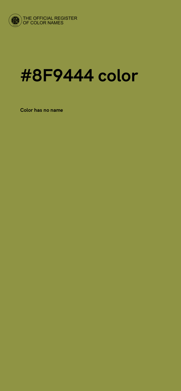 #8F9444 color image