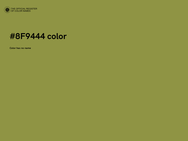 #8F9444 color image