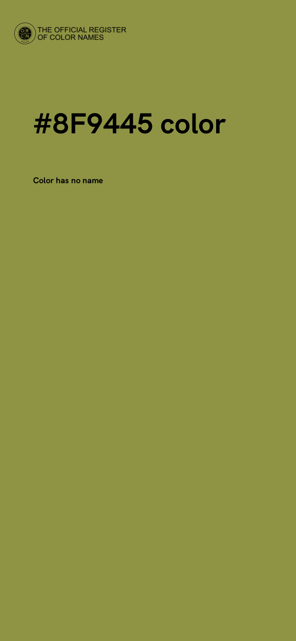 #8F9445 color image