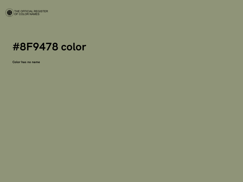 #8F9478 color image
