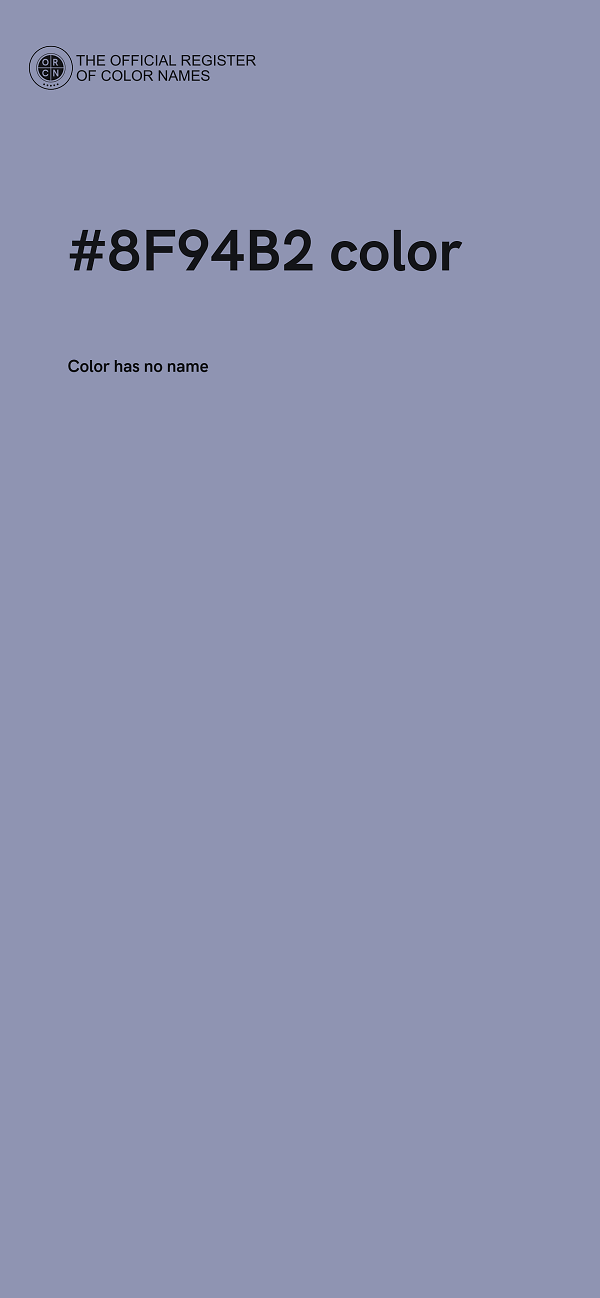 #8F94B2 color image