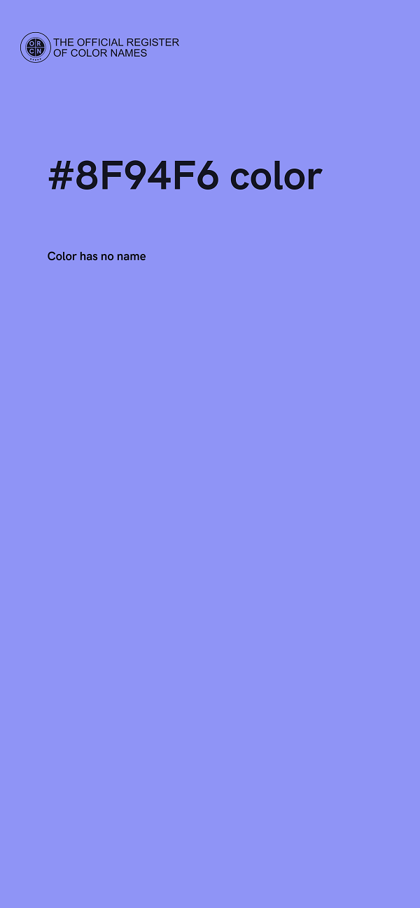#8F94F6 color image